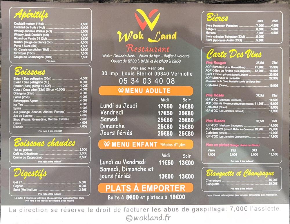 WOK land - Menu Image 1